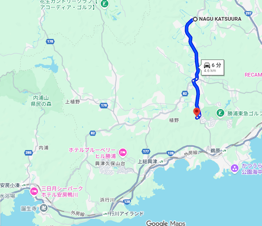 NAGU勝浦は東急ハーヴェストクラブ勝浦から車で6分ほど|NAGU勝浦に初当選!部屋タイプ・食事・サウナを解説します