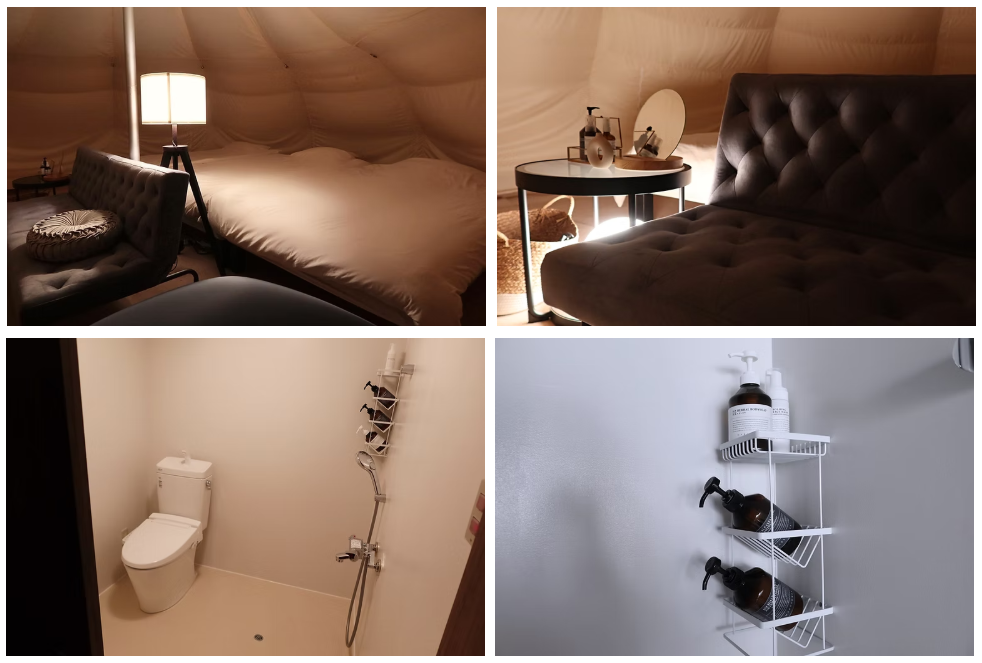 お部屋の様子。グランピングってこんなに快適なの!?|NAGU勝浦に初当選!部屋タイプ・食事・サウナを解説します